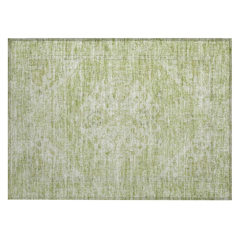 Machine Washable Indoor/ Outdoor Vintage Traditional Chantille Rug
