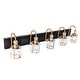 preview thumbnail 36 of 37, Chrome/ Black/ Gold Modern Over Mirror Crystal Bathroom Restroom Wall Lighting Fixtures Bath Lights Vanity Light