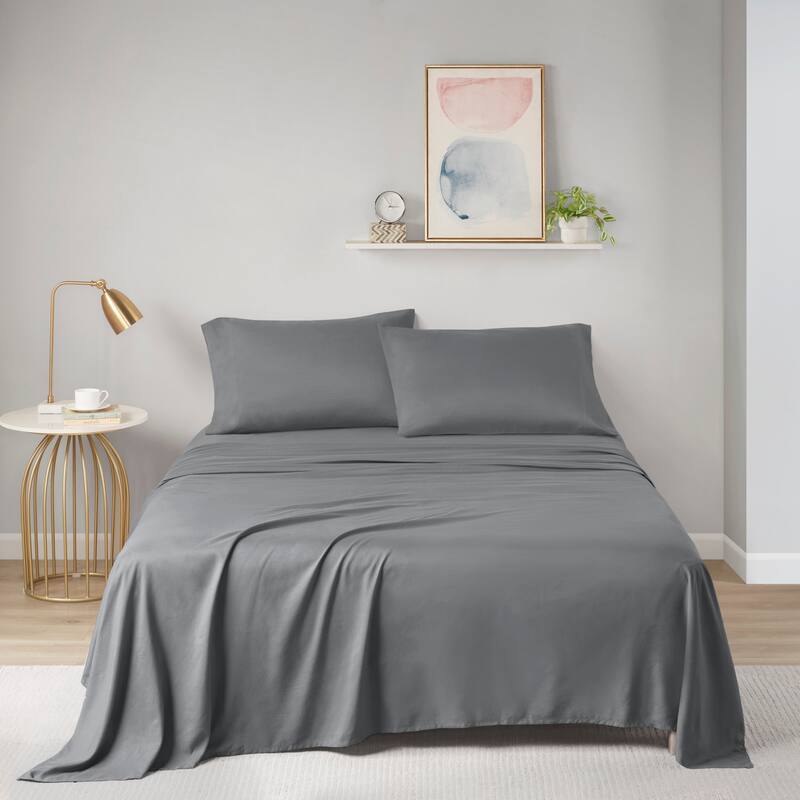 Intelligent Design Microfiber All Season Soft Touch Sheet Set - Twin - Charcoal