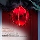 preview thumbnail 4 of 9, Alpine Corporation 13"H Indoor Large Hanging Christmas Ball Ornament with LED Lights, Red
