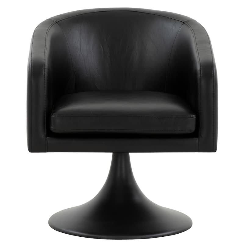 SAFAVIEH Couture Tela Pedestal Chair - 27.6" W x 29.7" L x 31.9" H - 27Wx30Dx32H