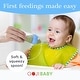 preview thumbnail 2 of 7, Tadpoles 4 oz Silicone Baby Food Dispensing Spoon 2 Pack - Includes Stopper (Blue)