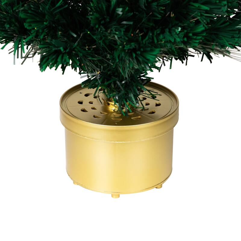 Pre-Lit Color Changing Fiber Optic Artificial Christmas Tree - 3' - Multi-color Lights - 3 Foot