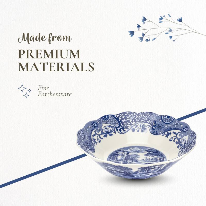 Spode Blue Italian Daisy Bowl - 10 inch