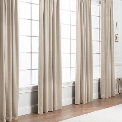 Chanasya Velvet Blackout Window Curtain Panel Pair (Set of 2)