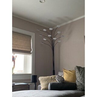 Artiva "Quan Money Tree" 12-Light 48W 84" LED Floor lamp with Dimmer