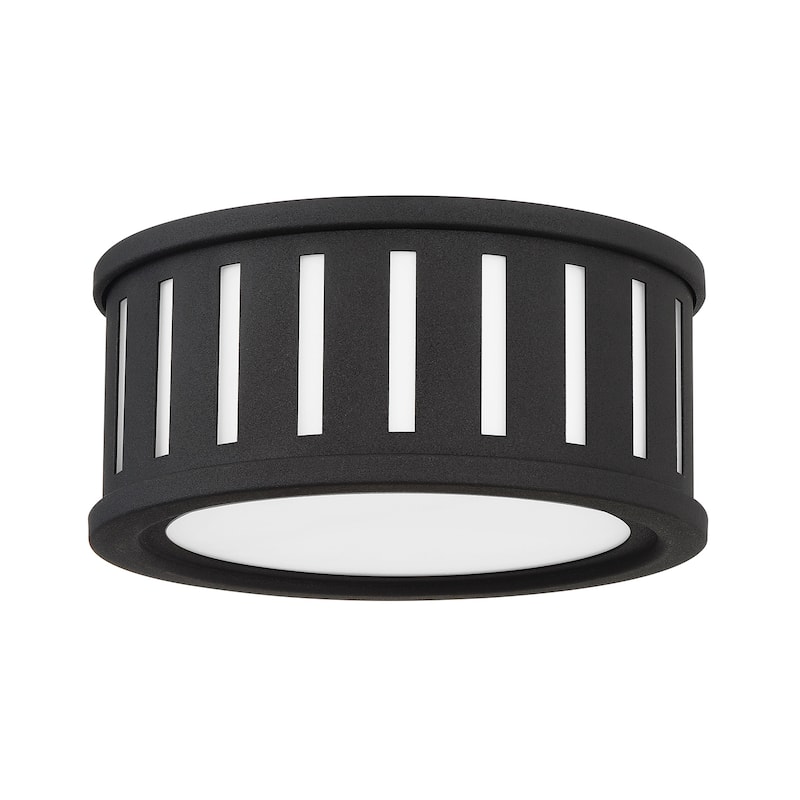 Kendal 2 Light Black Forged Flush Mount