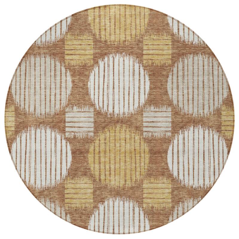 HomeRoots Geometric Transitional Rectangle Outdoor Rug