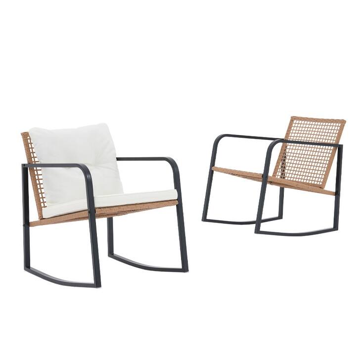 Outdoor 3 Piece Rocking Chair Furniture Chair Set