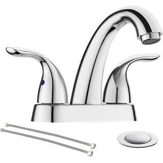 4 Inch 2 Handle Centerset 3Hole Bathroom Faucet by Phiestina, Bathroom ...