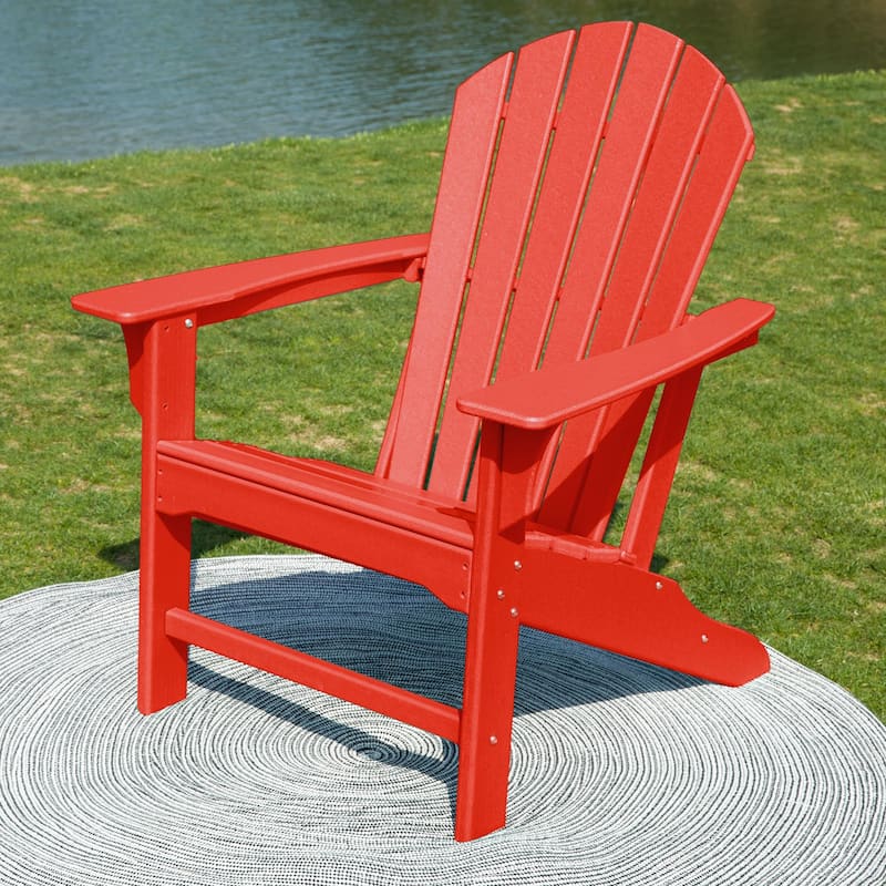 Outdoor Classic Recycled Plastic Adirondack Chair,set of 4 - N/A