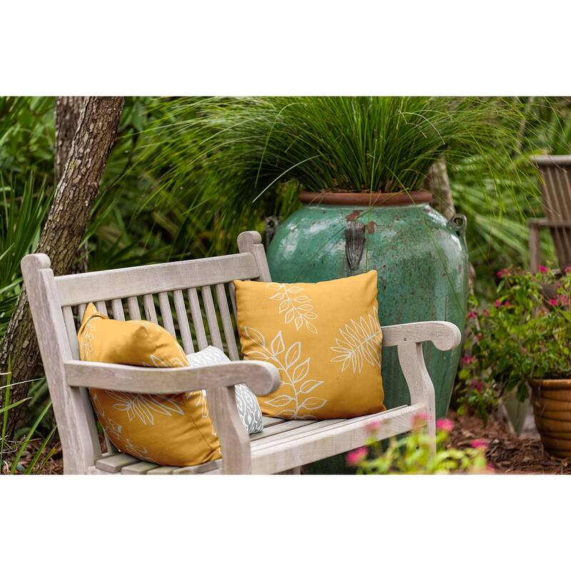 Fern Leaves Decorative Indoor/Outdoor Pillow