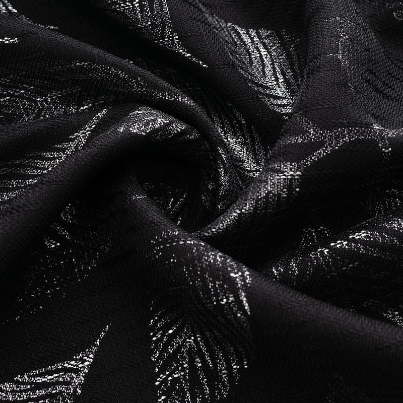 Bexley Foil Print Leaves Window Curtain