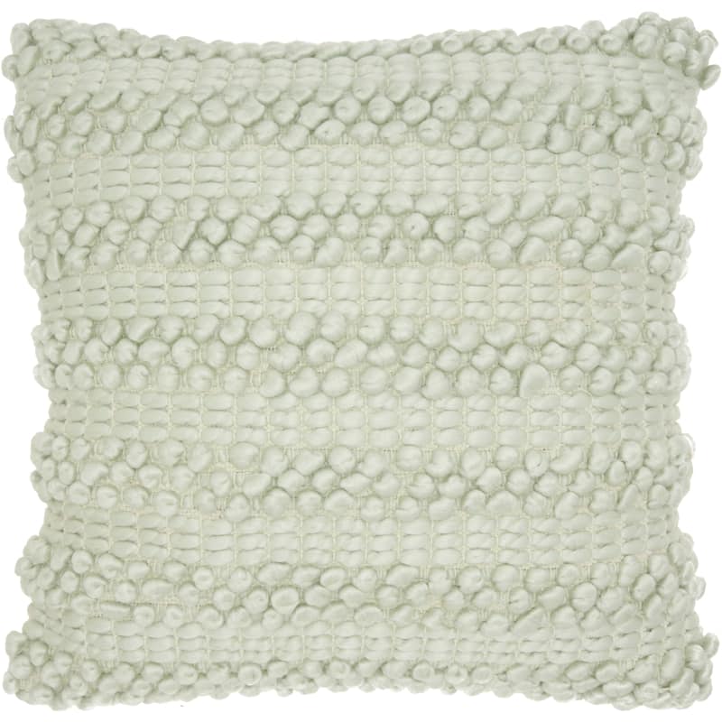 Mina Victory Woven Stripes Throw Pillow - Green - 20" x 20"