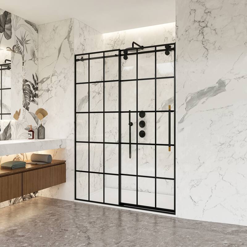 Puente Single Sliding Framed Shower Door