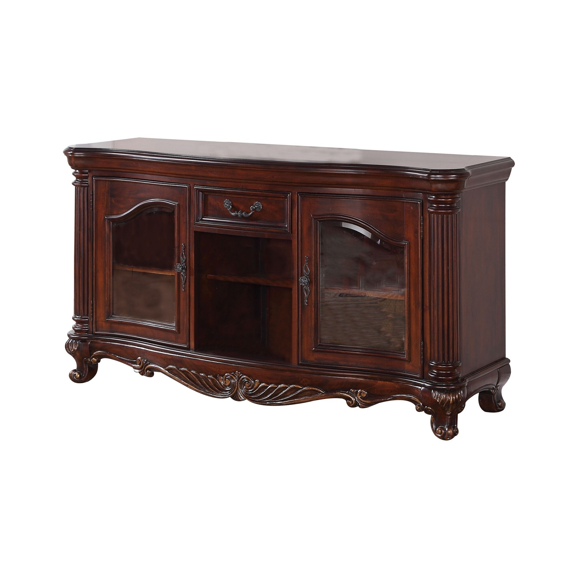 Cherry mahogany shop tv stand