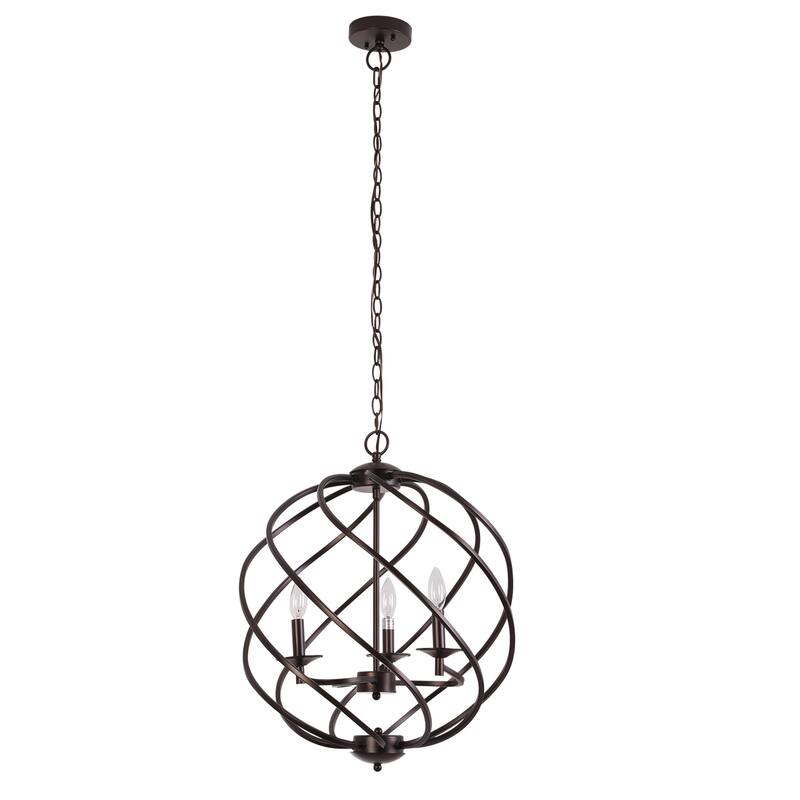 3-light Hanging Globe Pendant