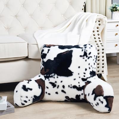 Home Soft Things Animal Pattern FauxFur Bedrest