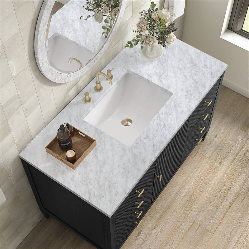 James Martin Vanities 485-V48-3CAR Myrrin 48" Single Basin Wood Vanity