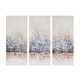 preview thumbnail 4 of 8, Madison Park Twilight Mystere Hand Embellished 3-Piece Canvas Wall Art Set