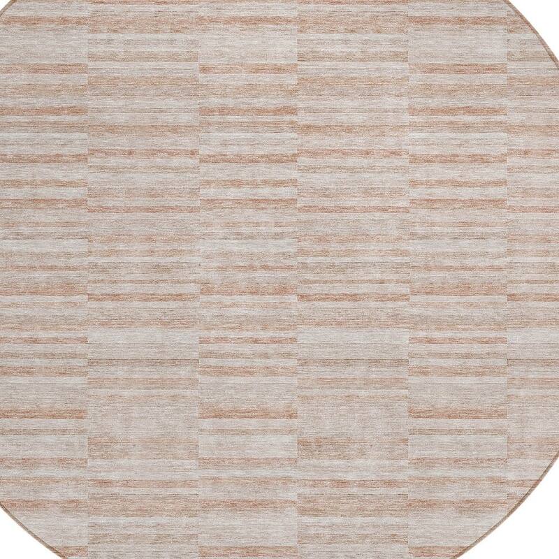 HomeRoots Striped Transitional Rectangle Outdoor Rug