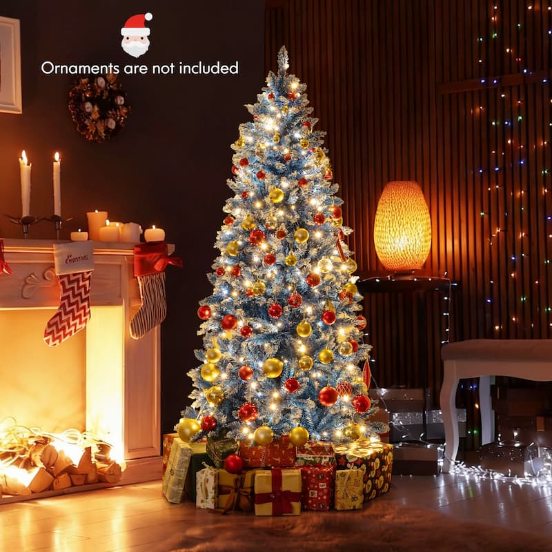 Costway 6/7/8/9 FT Artificial Christmas Tree, with 270/340/420/520 - See Details