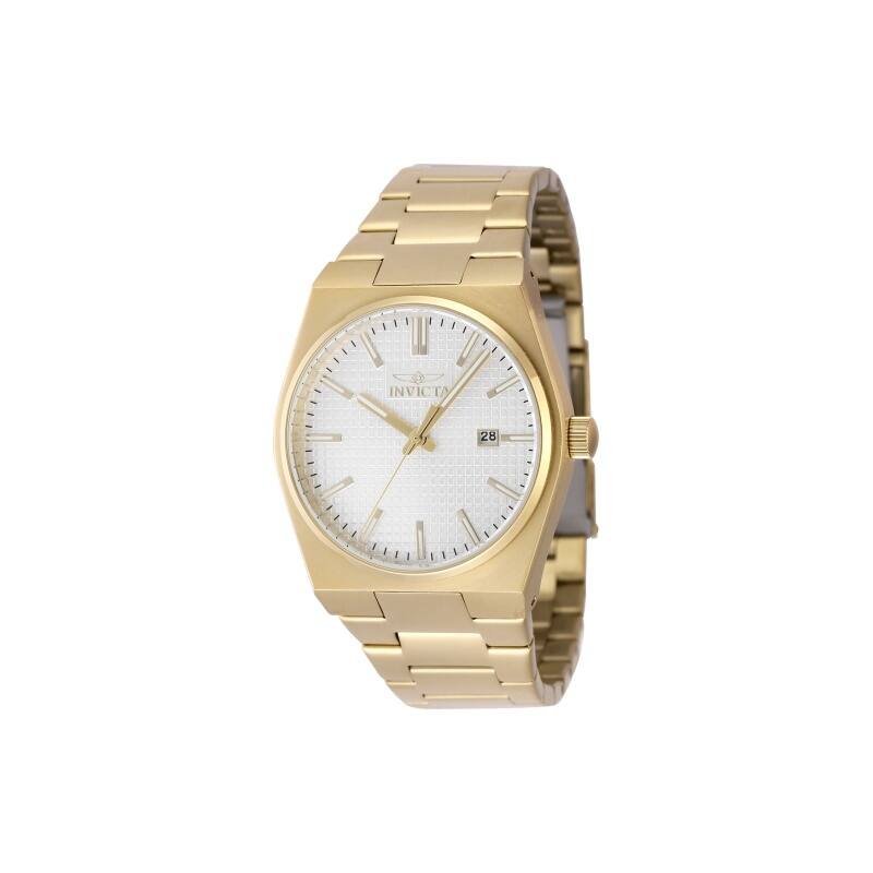 Invicta Men's 48400 Speedway Quartz 3 Hand Silver Dial Watch