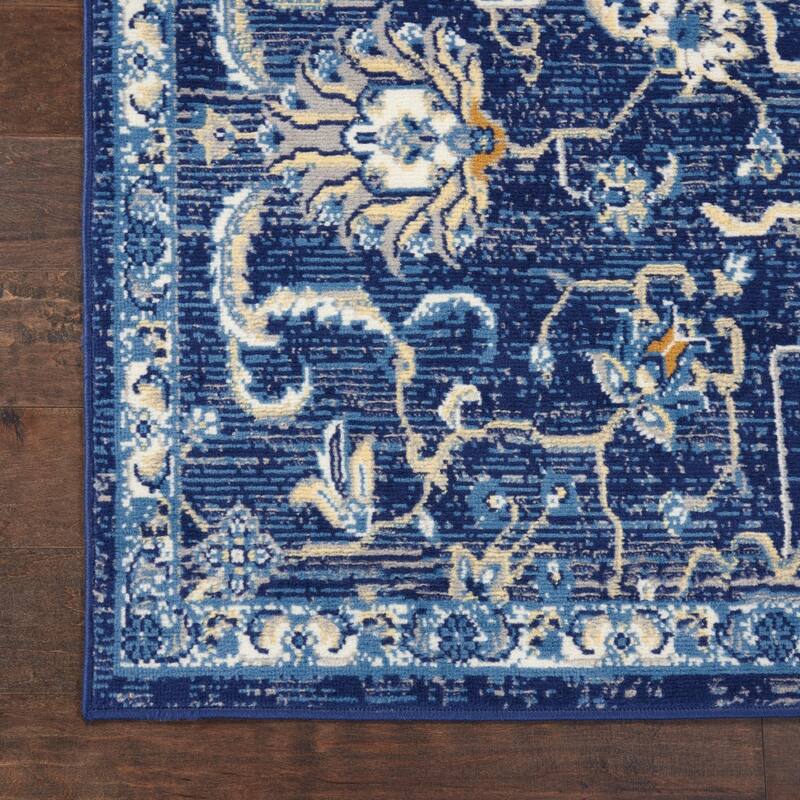 Lizo Power Loomed Floral Traditional Area Rug By HomeRoots - 118' X '94' X '0.5