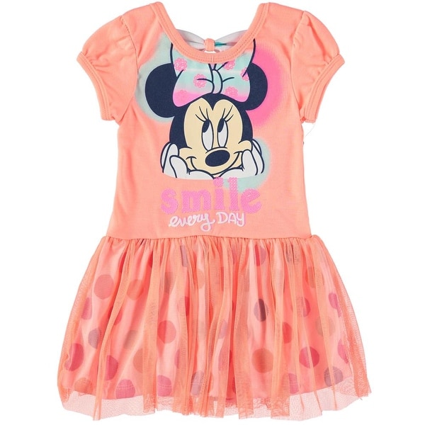 Shop Bentex Girls 2t 4t Minnie Mouse Tulle Dress Orange