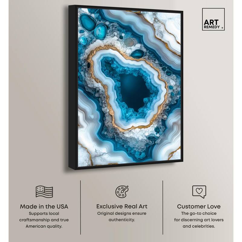 Gilded Geode Eye I Canvas by Art Remedy