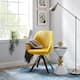 Art Leon Classical Swivel Office Accent Arm Chair with Golden Legs
