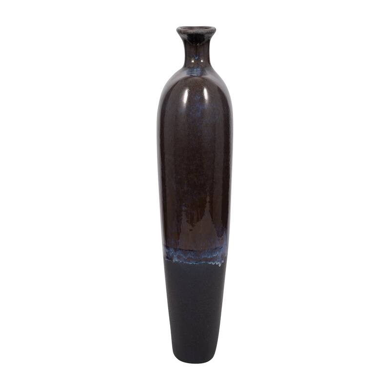 Sagebrook Home Neader Stoneware Vase, Elegant Matte Finish, Novelty, Stoneware, Ombre, Perfect for Any Room