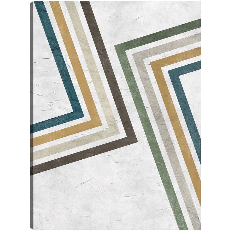 Mid Century Lines II By Studio Arts Canvas Art Print
