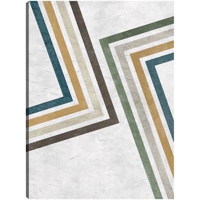 Mid Century Lines II By Studio Arts Canvas Art Print