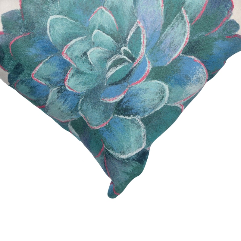 Liora Manne Visions IV Tulips Indoor/Outdoor Pillow Cool 12" x 20"