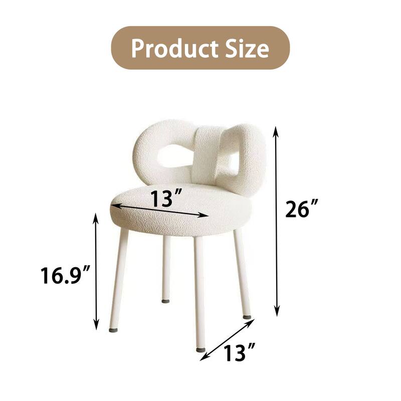 Soft Backrest Butterfly Vanity Chair