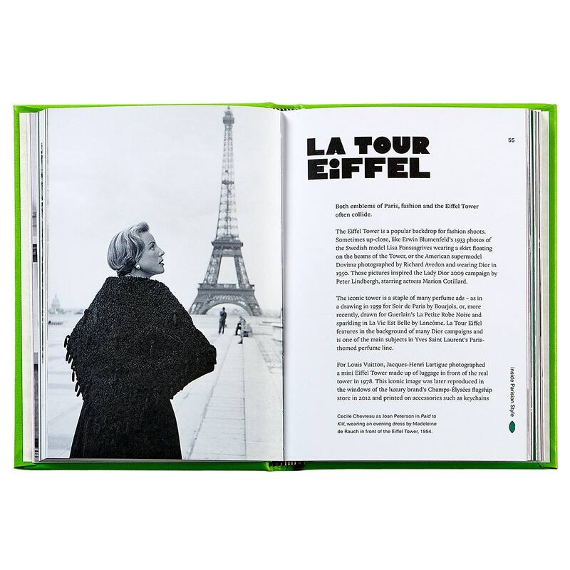 Graphic Image Little Book of Paris Coffee Table Book, Leather, Lime