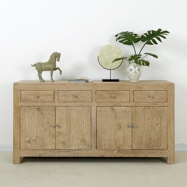 Bleached Elm 4 Door Sideboard Bleached Elm 4 Door Sideboard