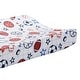 preview thumbnail 2 of 3, Lambs & Ivy Baby Sports White Changing Pad Cover - Football/Basketball/Baseball