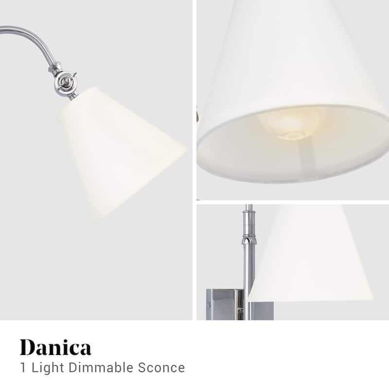 Brio Lighting Danica - 1 Light Dimmable Wall Sconce