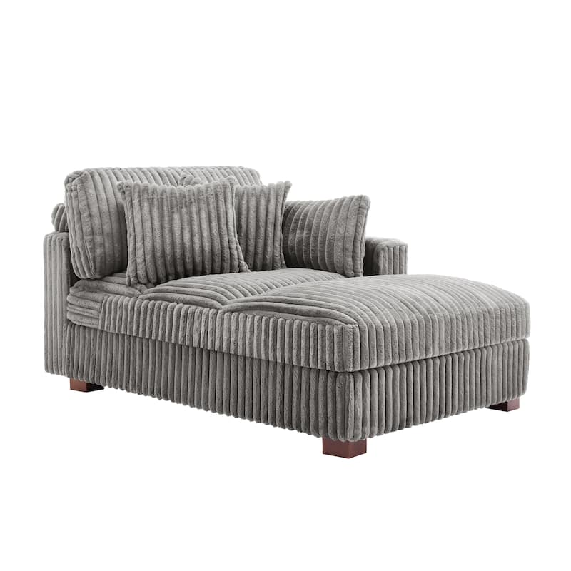 Modern Indoor Chaise Lounge Couch with Pillows