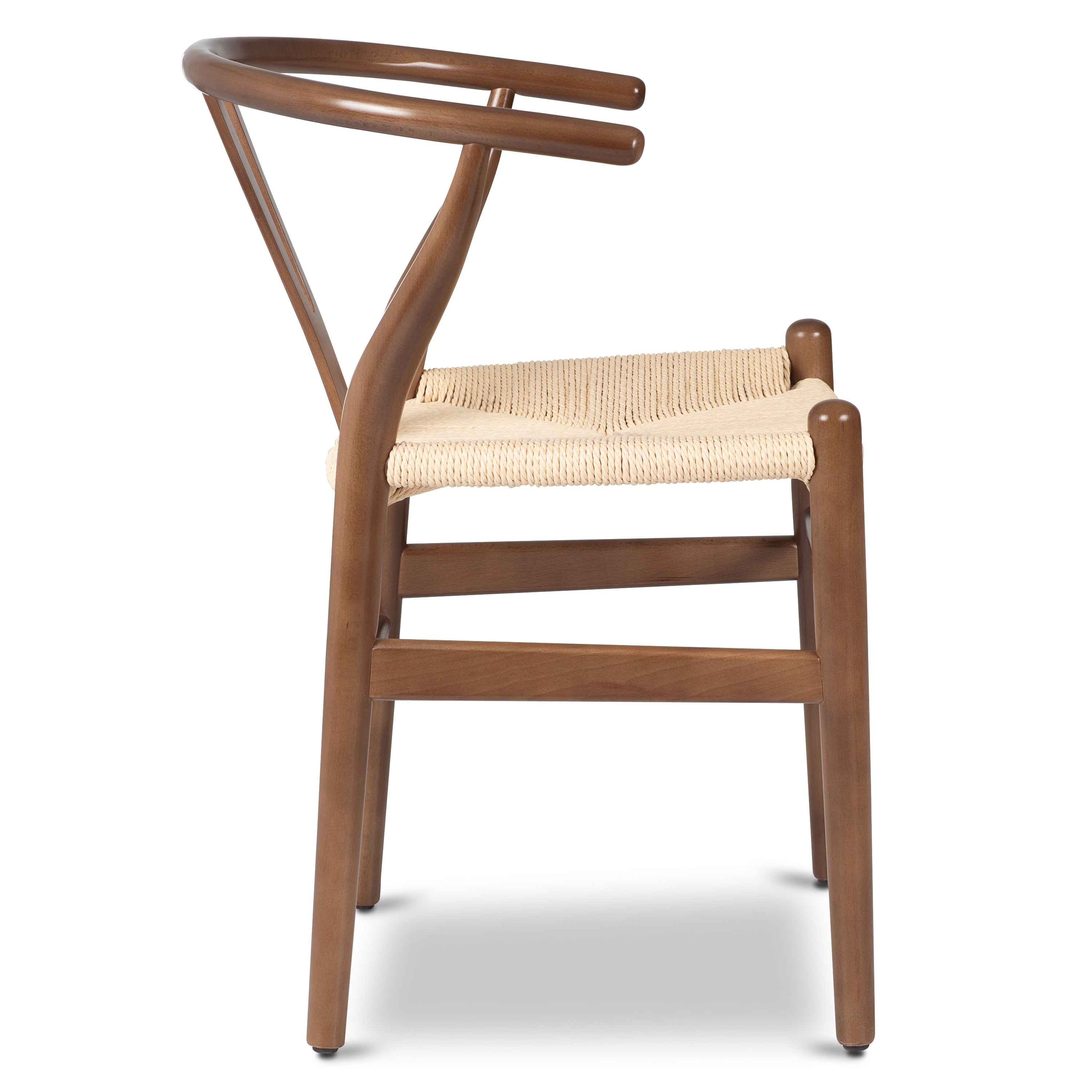 Poly and Bark Weave Chairs Solid Wood Frame Set of 2 On Sale