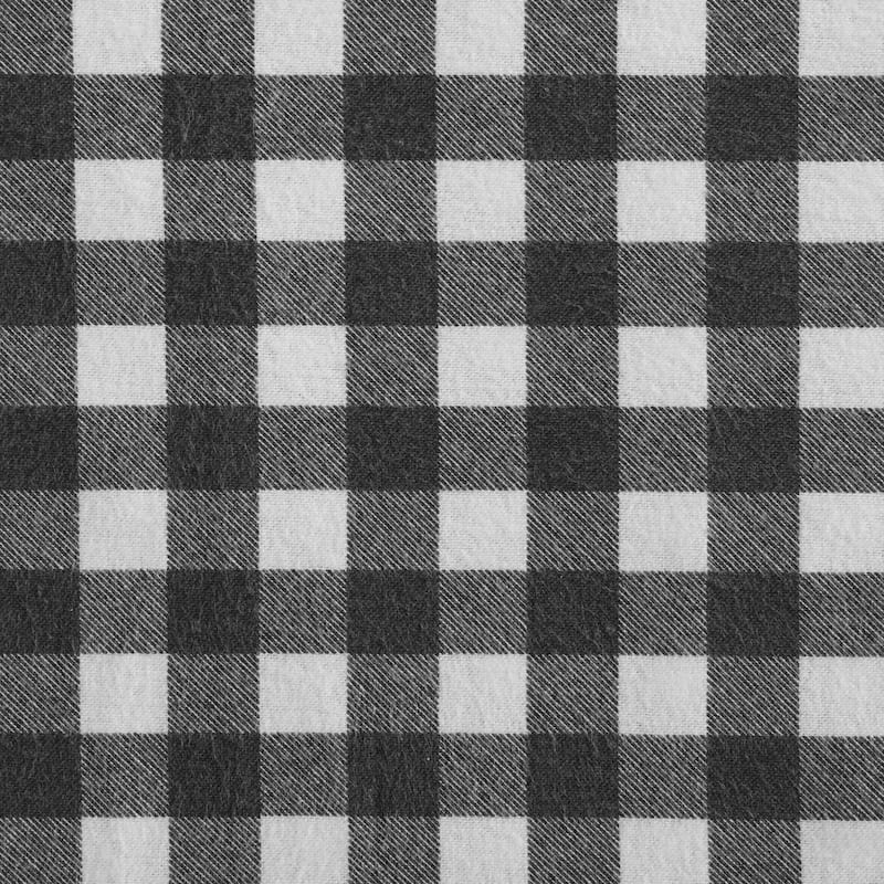 Eddie Bauer Preston Grey Cotton Flannel Reversible Duvet Cover Set