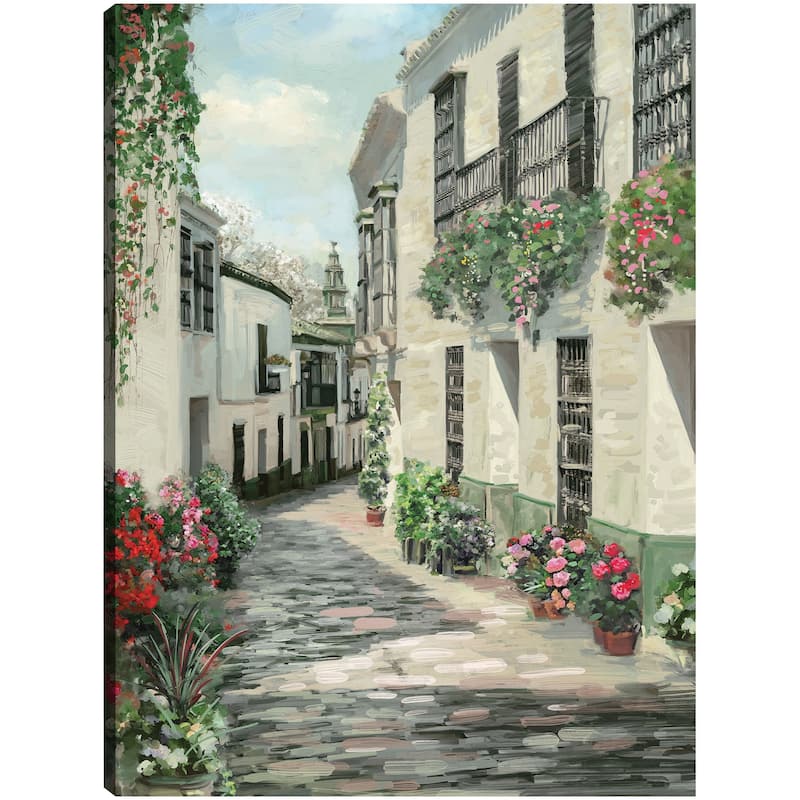 Village Street II By Studio Arts Canvas Art Print
