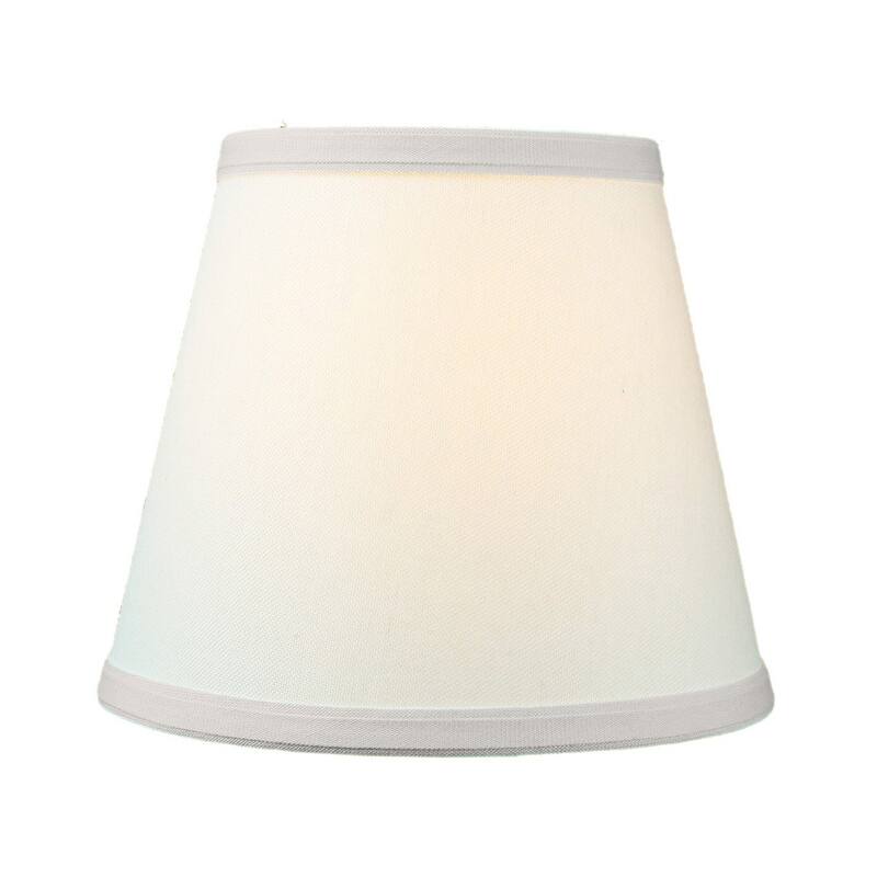 5x8x7 Empire Linen Edison Clip On Lamp Shade Light Oatmeal