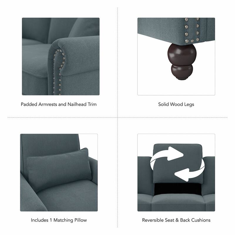 Coventry Accent Chair with Arms by Bush Furniture