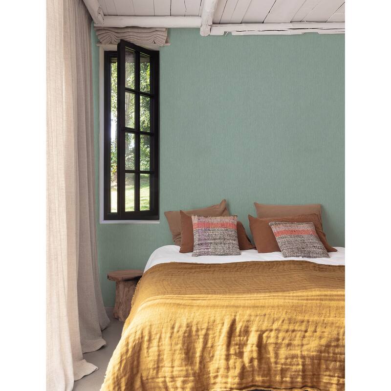 Chesapeake Elijah Aqua Texture Wallpaper