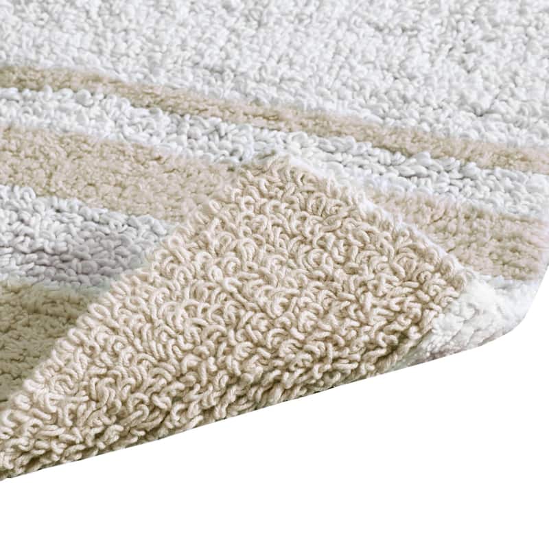 Madison Park Spa Cotton Reversible Bath Rug