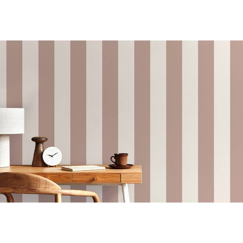 Fine Decor Tavish Light Pink Stripe Wallpaper