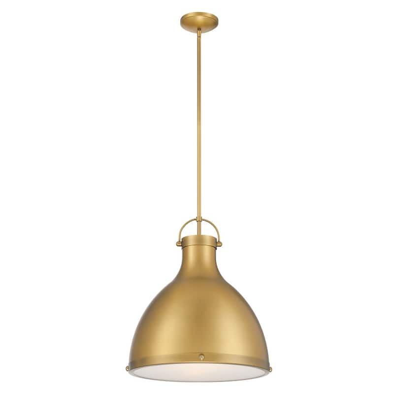 Minka Lavery 3932 Lynk 17" Wide Pendant with Etched Opal Glass Shade